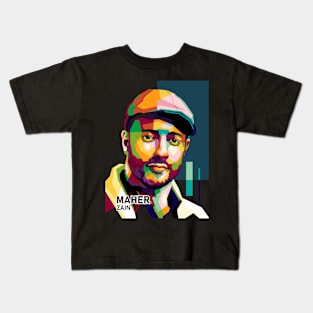 The Trend Singer In Wpap Pop Art Kids T-Shirt